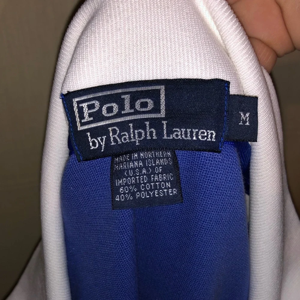 Polo by Ralph Lauren Royal Blue and White Track Jacket